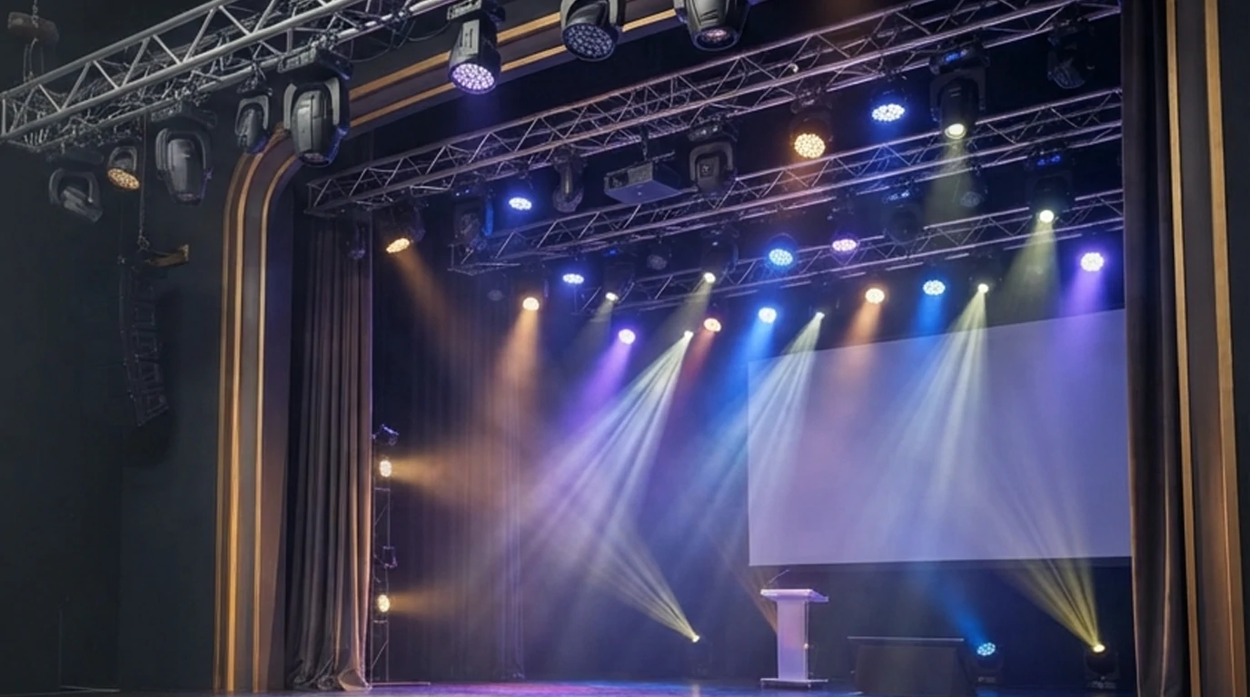 Rental event lighting Jakarta untuk stage exhibition dan gathering